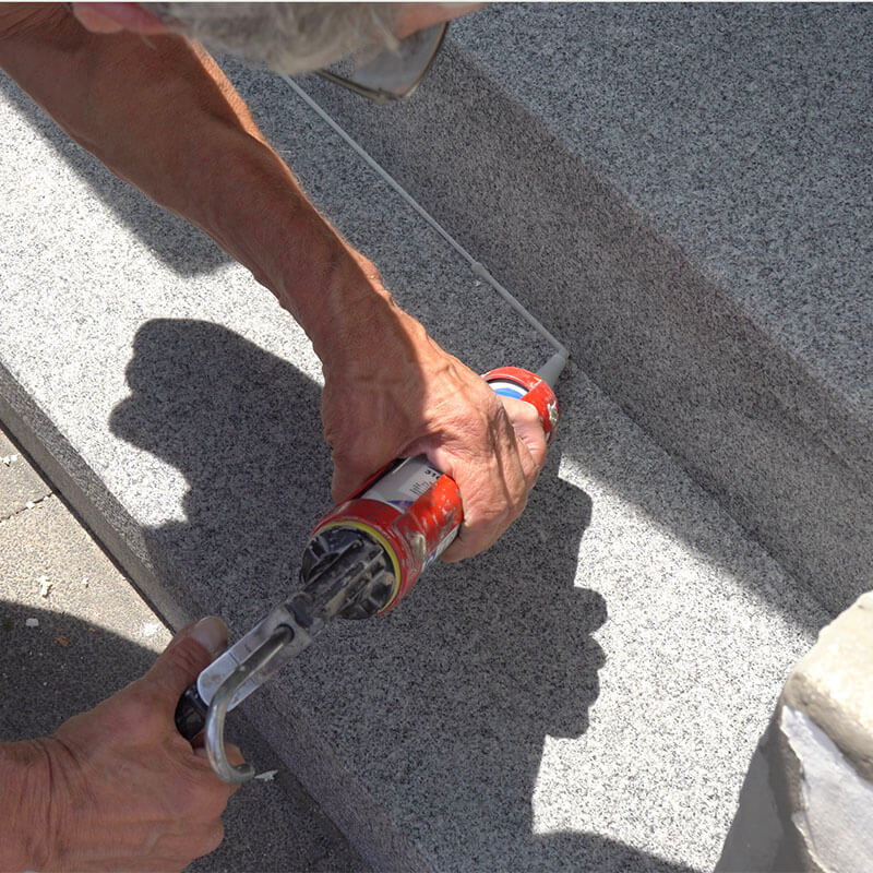 InnoStone-Montag Schritt 5 Verfugen InnoStone-Montag Schritt 5 Verfugen