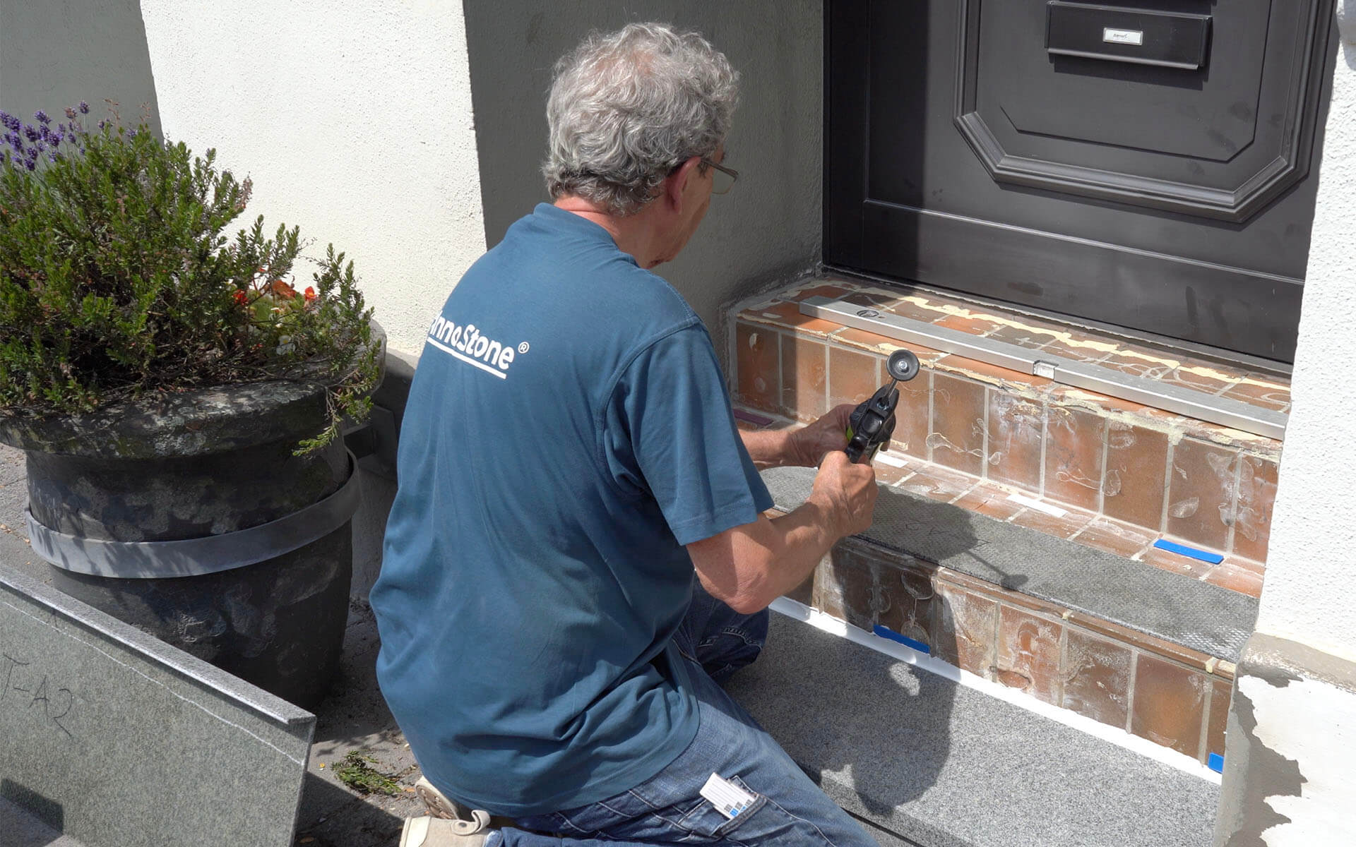 InnoStone-System Verklebung